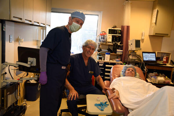 Dr. Lippman With a Cataract Patient