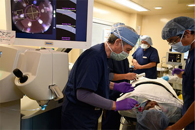 Dr. Lippman Performing Cataract Surgery